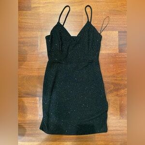 Windsor Black Sparkle Mini Dress